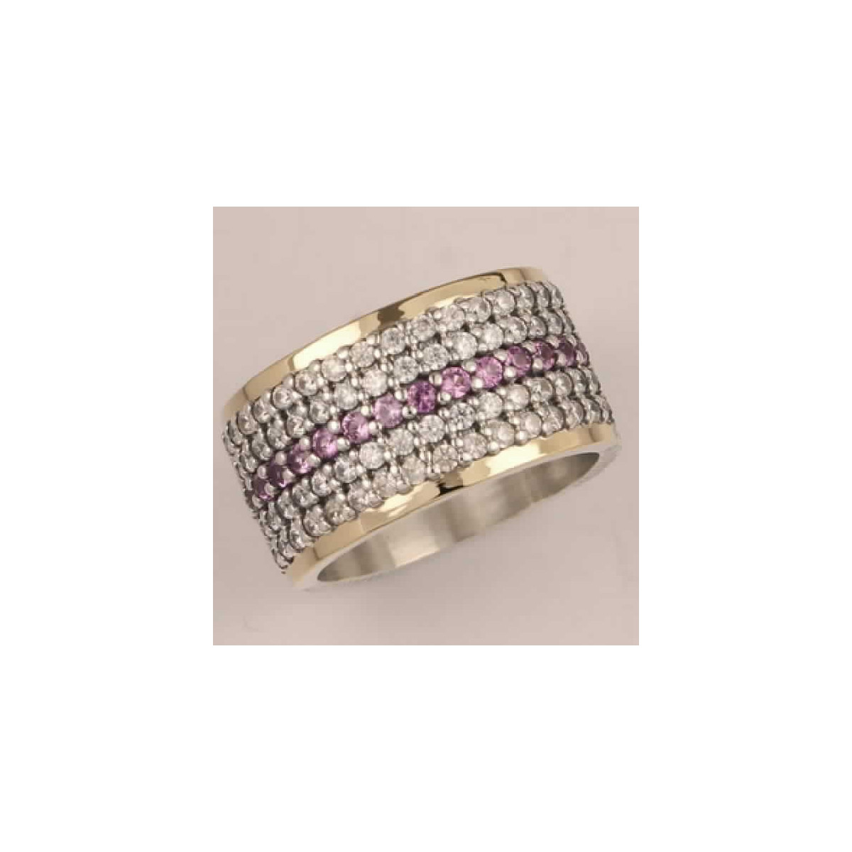 ANELL ORO PLATA RODOLITA  - 11230RO