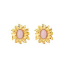 ROCIO   PENDIENTES GIRASOL ACERO/CHAPADO - 9123479