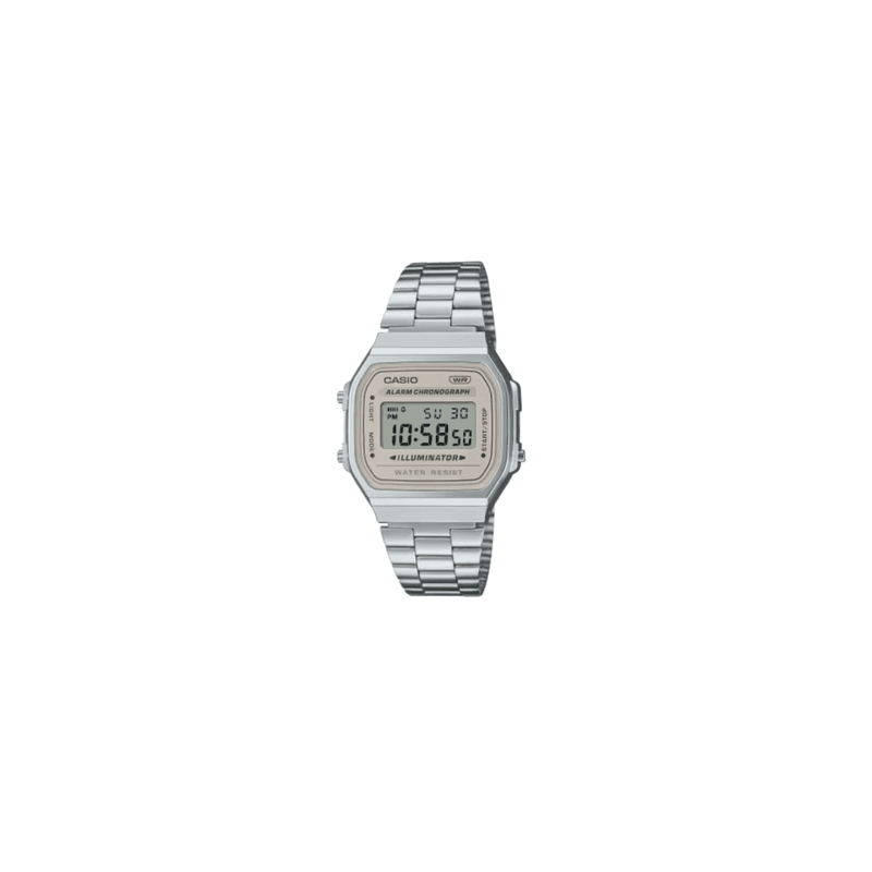CASIO   VINTAGE ICONI PLATA  BEIG - A168WA-8AYES