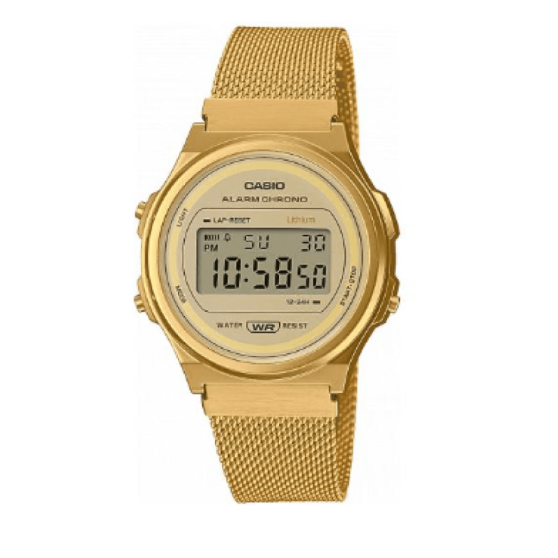 CASIO   VINTAGE DORADO REDONDO - A171WEMG-9AEF