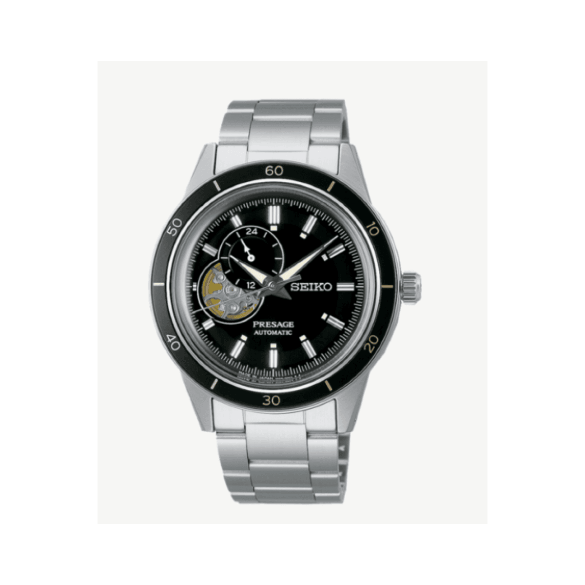 SEIKO   PRESAGE STYLE 60'S SKELETON NEGRO - SSA425J1