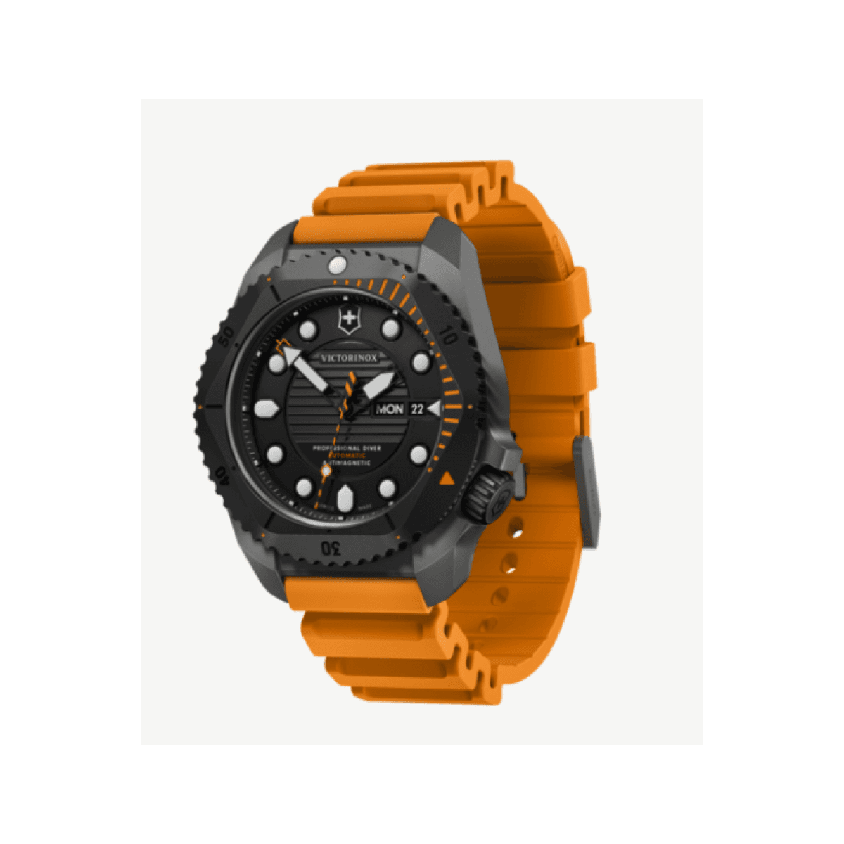 VICTORINOX  DIVE PRO AUTOMATIC TITANIUM, ORANGE RUBB - V241996