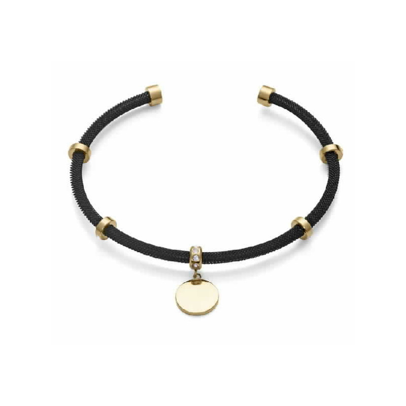 PULS ACERO IP NEGRO Y DORADO CIRC SRA FN - 14110P01010