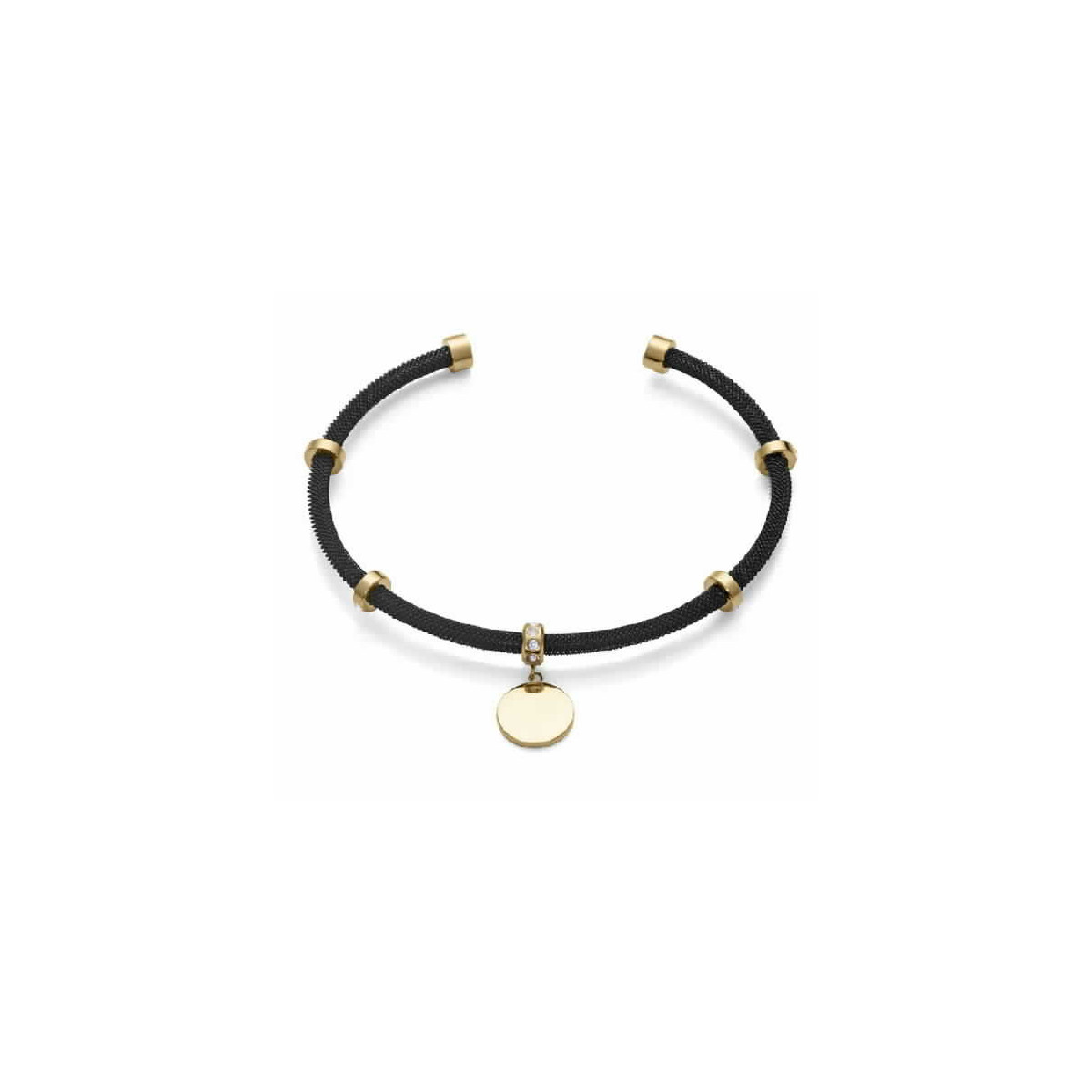 PULS ACERO IP NEGRO Y DORADO CIRC SRA FN - 14110P01010