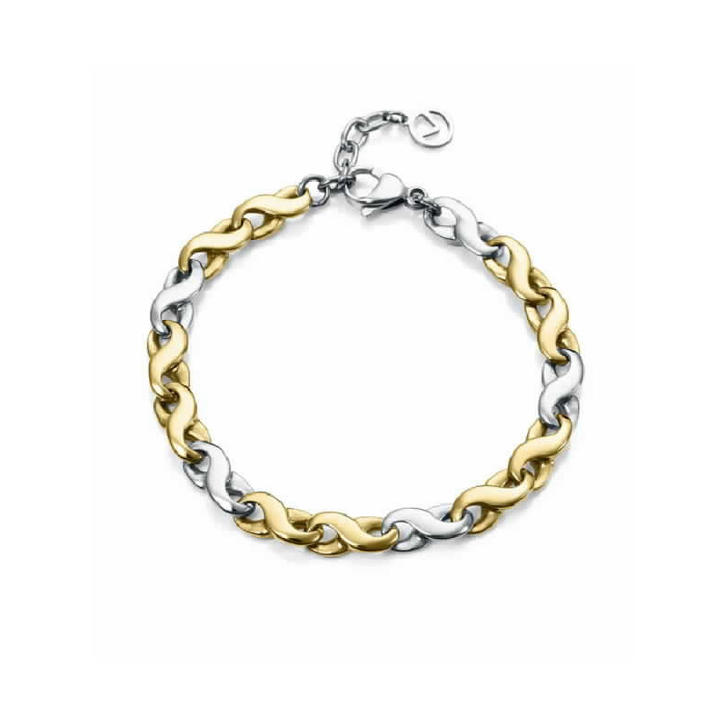 PULS ACERO E IP DORADO ESLABONES SRA FN - 14176P01012