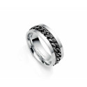 VICEROY   ANILLO BEAT GIRATORIO DE ACERO NEGRO - 15144A02200