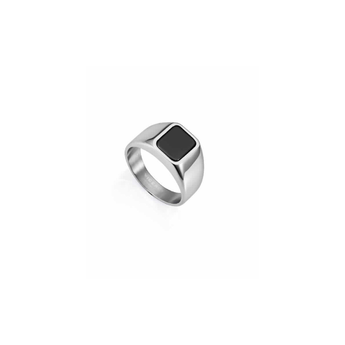 ANILLO ACERO PIEDRA NEGRA NAT SR FASHION - 15167A02600