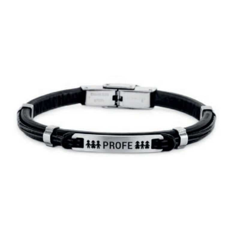PULSERA CUERO Y ACERO - 9114352