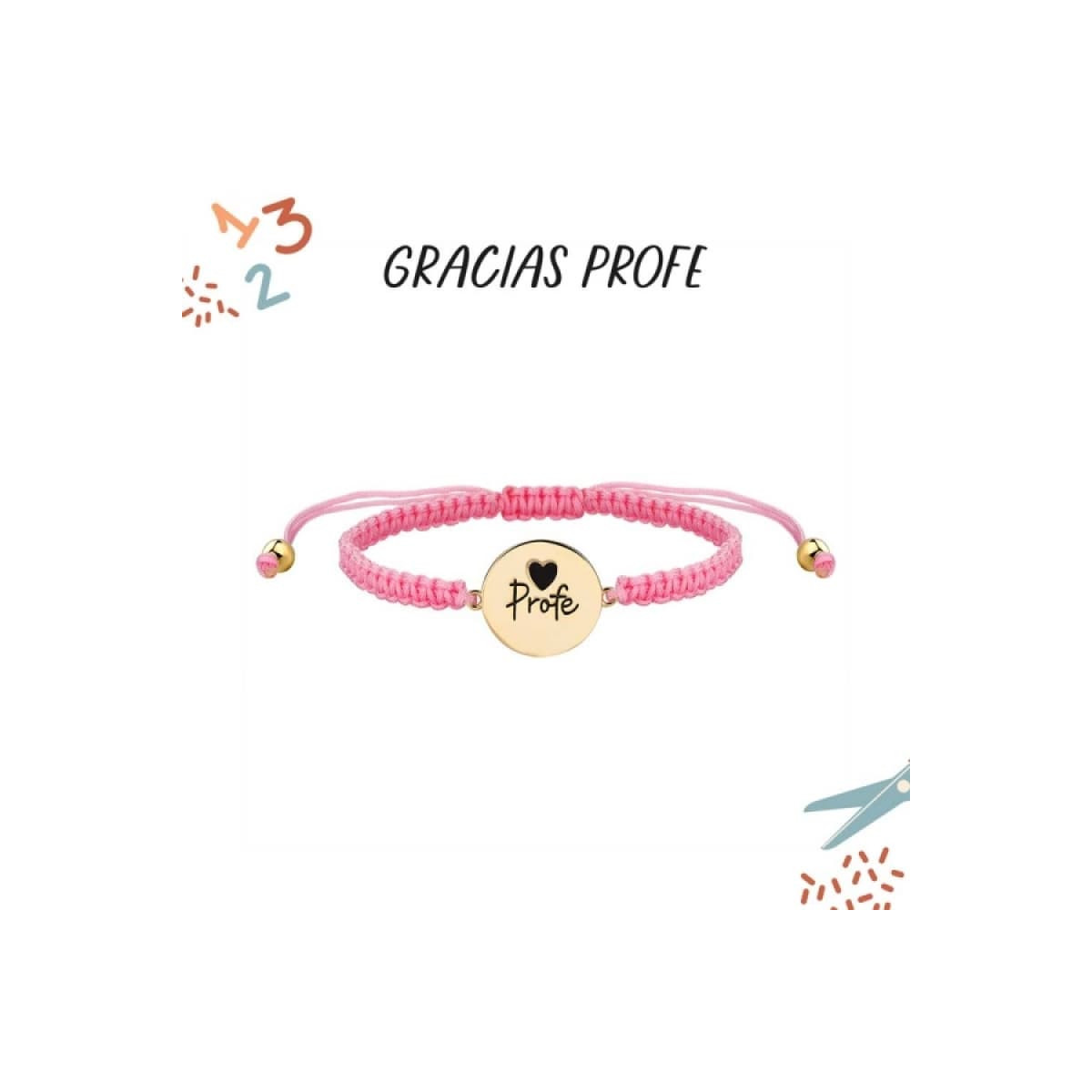 PULSERA MACRAMÉ ROSA CHAPADA - 9120732