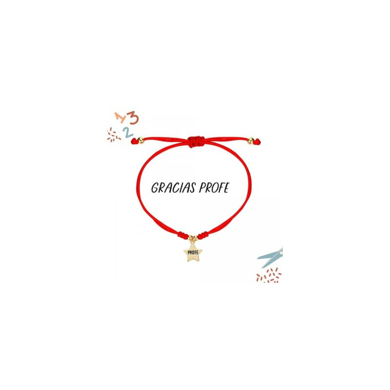 PULSERA DE HILO ROJO CON ESTRELLLA XAPADA - 9120738