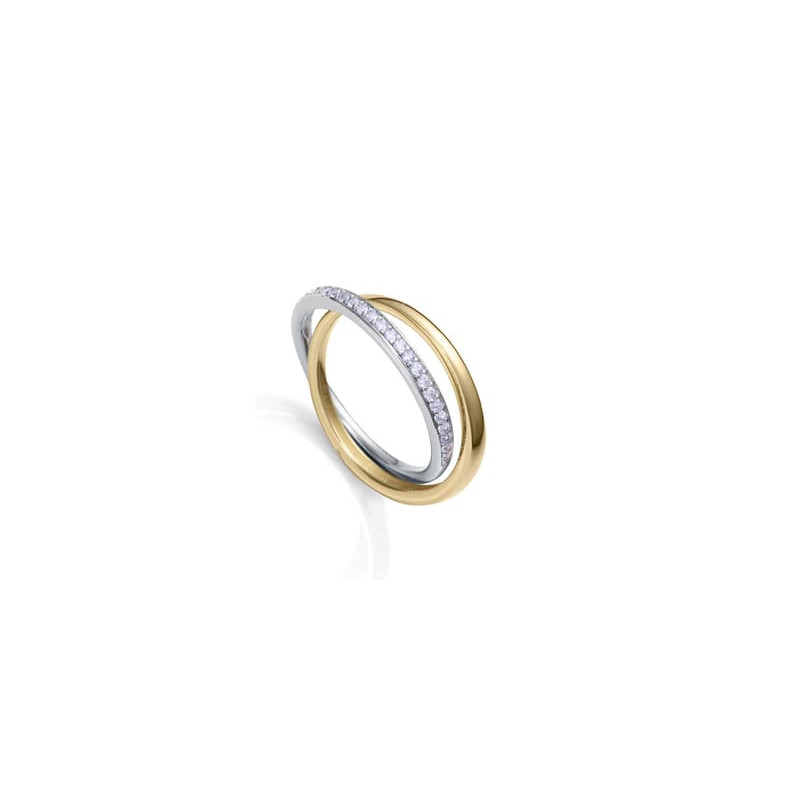 VICEROY   ANILLO DOBLE DE PLATA AMB CIRCONITES - 9126A012-30