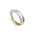 VICEROY   ANILLO DOBLE DE PLATA AMB CIRCONITES - 9126A012-30 VICEROY   ANILLO DOBLE DE PLATA AMB CIRCONITES - 9126A012-30