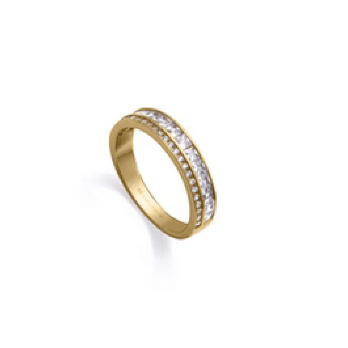 VICEROY   ANILLO PLATA BAÑO ORO 2 TIRAS CIRCONITAS - 9153A012-30