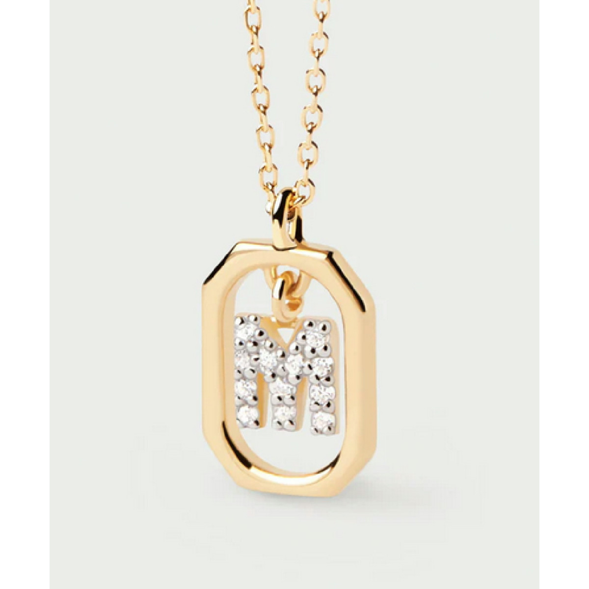 COLLAR MINI LETTER M GOLD - CO01-524-U