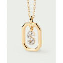COLLAR MINI LETTER S GOLD - CO01-530-U