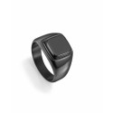 ANILLO ACERO IP NEGRO PIEDRA NAT SR FASH - 75375A02410
