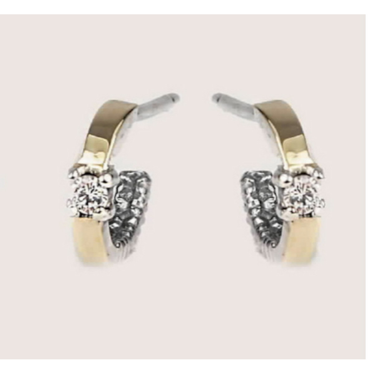 ARRAC CRIOLLA ORO PLATA PEDRA BLANCA  - 10884B