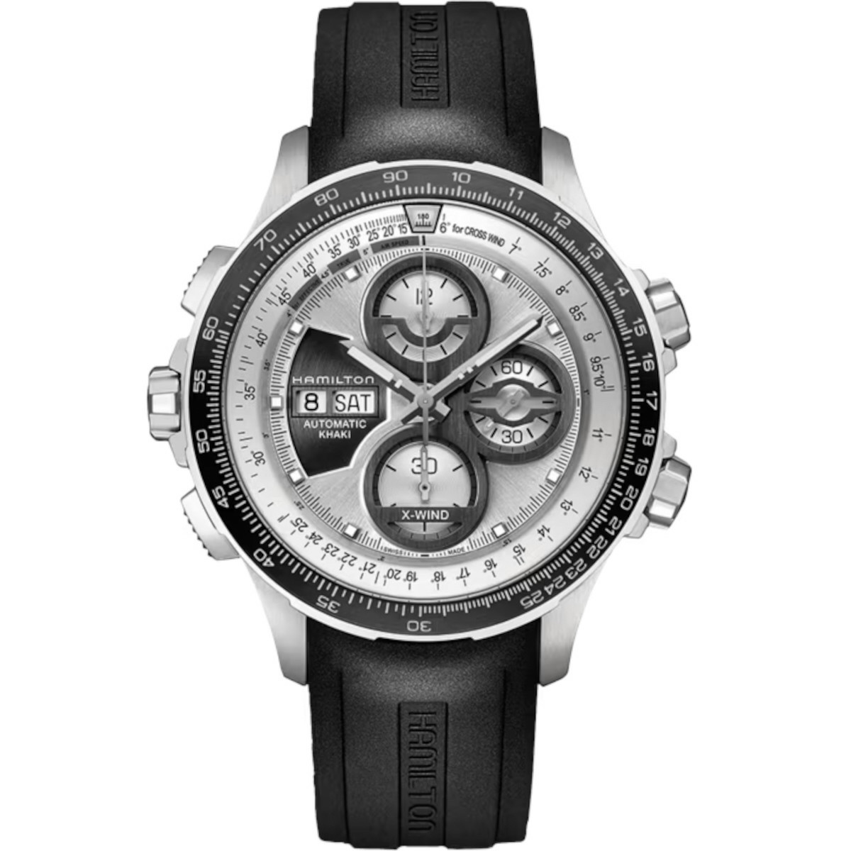 HAMILTON   KHAKI AVIATION X WIND AUTO CHRONO - H77726351