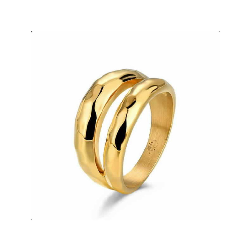 ANELL ACER XAP OR DOBLE MARTELÉ  - 9123034