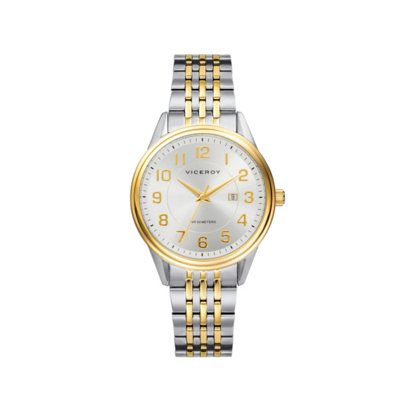 RELOJ ACERO IP DORADO BRAZALETE SRA VA - 401072-95
