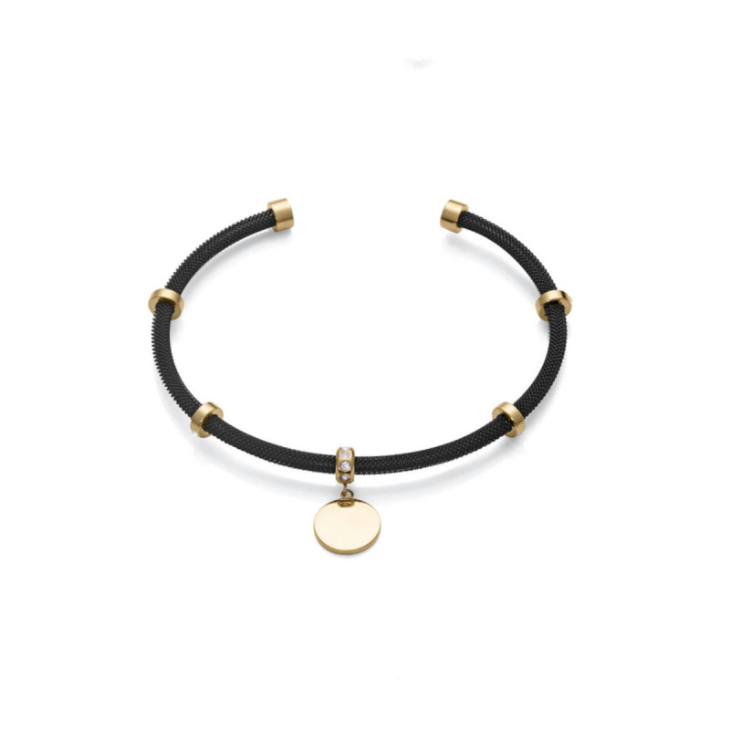 PULS ACERO IP NEGRO Y DORADO CIRC SRA FN - 14110P01010