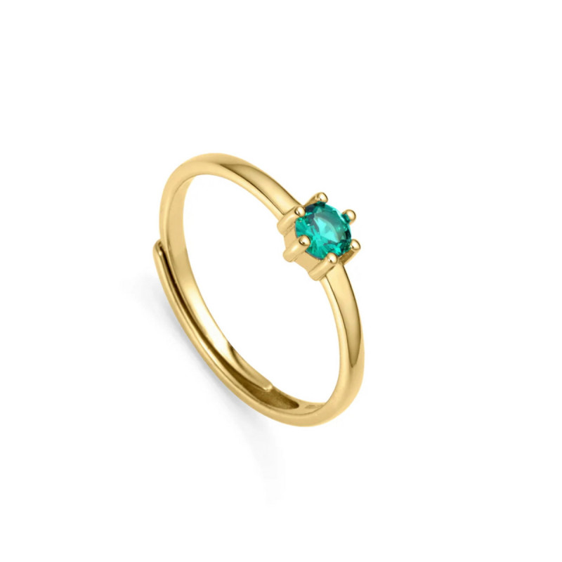 ANILLO CLÁSICO PLATA CIRCO VERDE - 9115A013-32