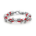 PULSERA PLATA Y HILO ROJO - P17R T/19