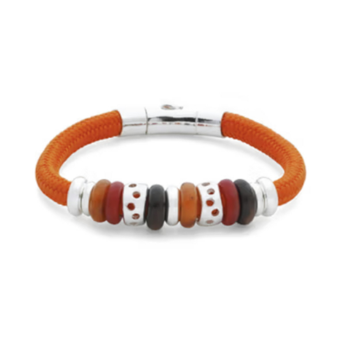 PULSERA PLATA Y CORDÓN - P21O T/19