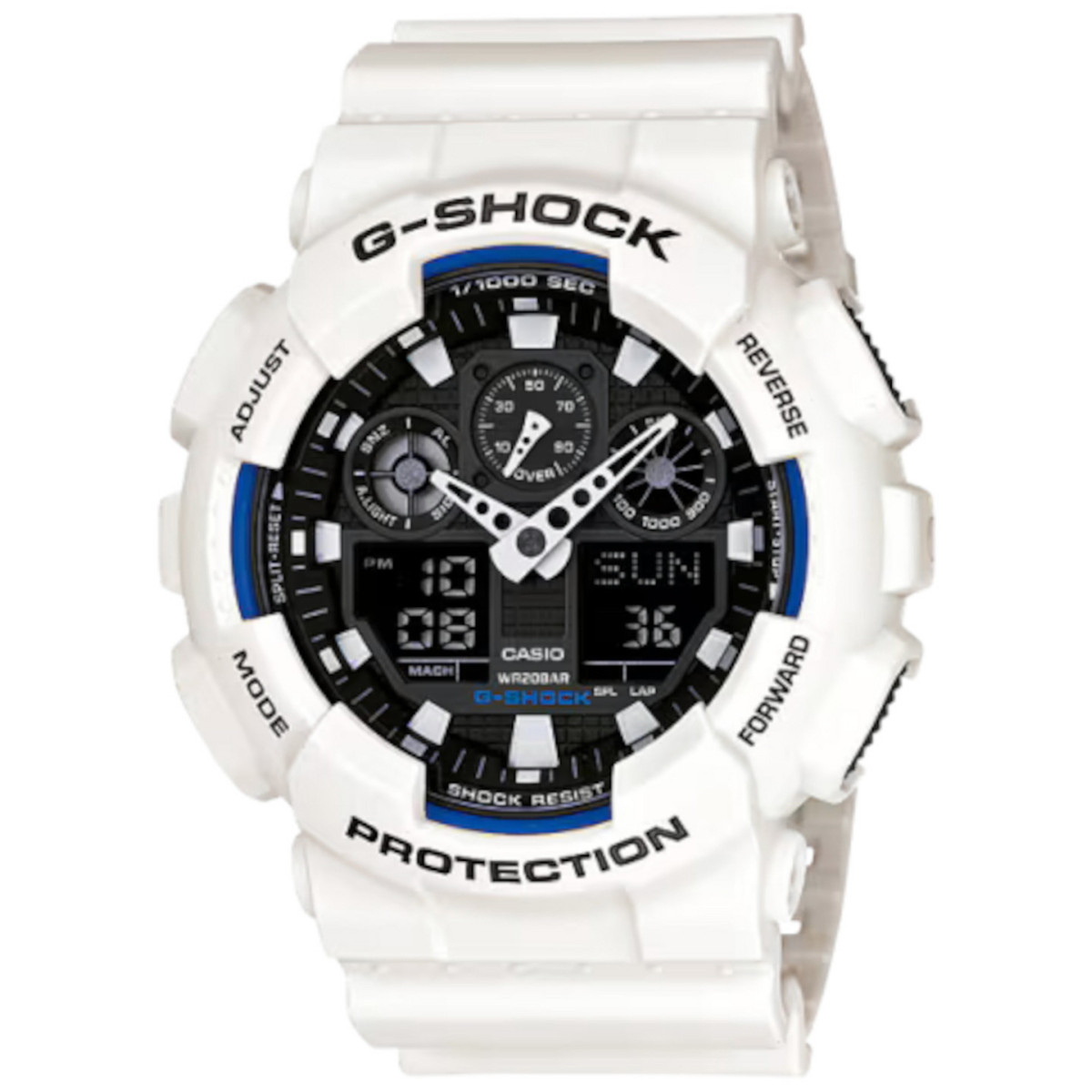 CASIO G-CHOCK BLANC - GA-100B-7AER