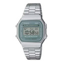 CASIO DIGITAL BRAÇALET PLATA  - A168WA-3AYES