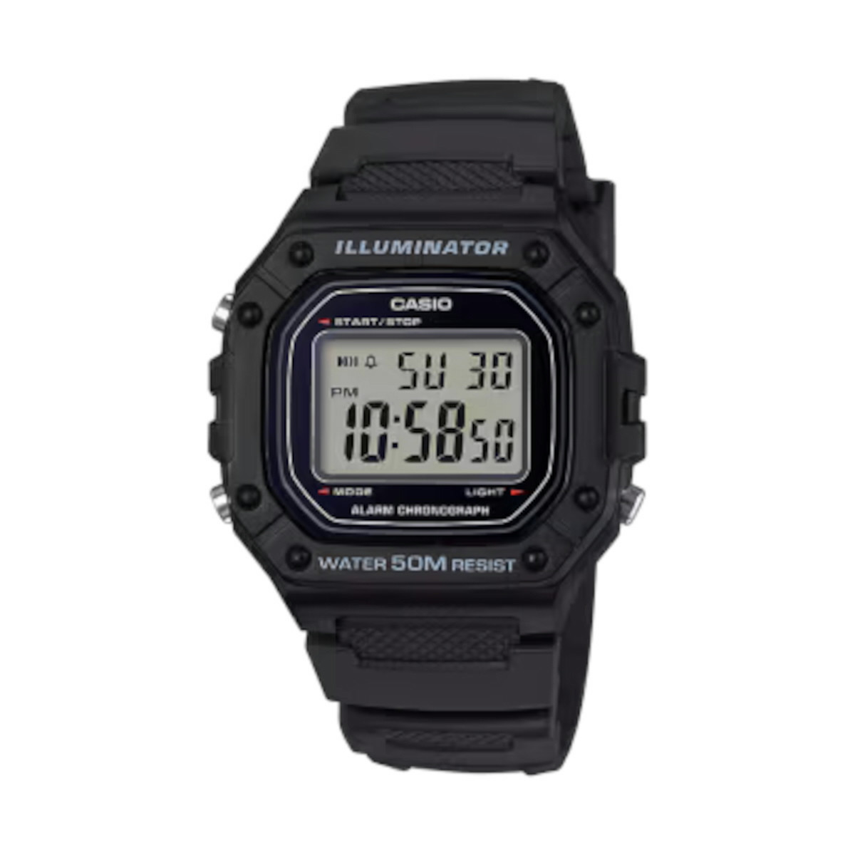 CASIO DIGITAL CORR NG RESINA - W-218H-1AVEF