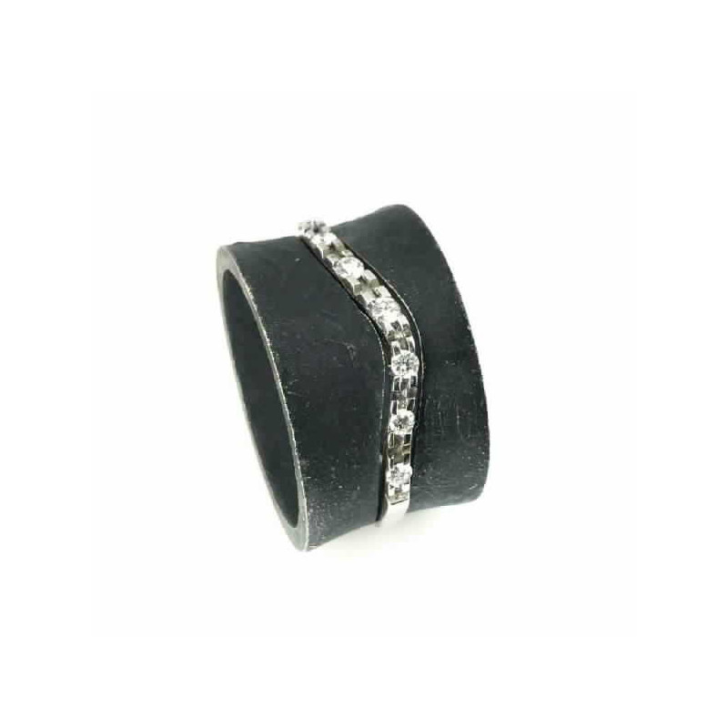 ANELL COBALT OR I BRILLANTS 0.20ct - CAT BR CURV CO