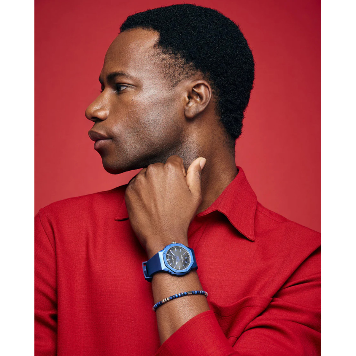 RELOJ ALUMINIO AZUL CORREA SR VA - 41131-37