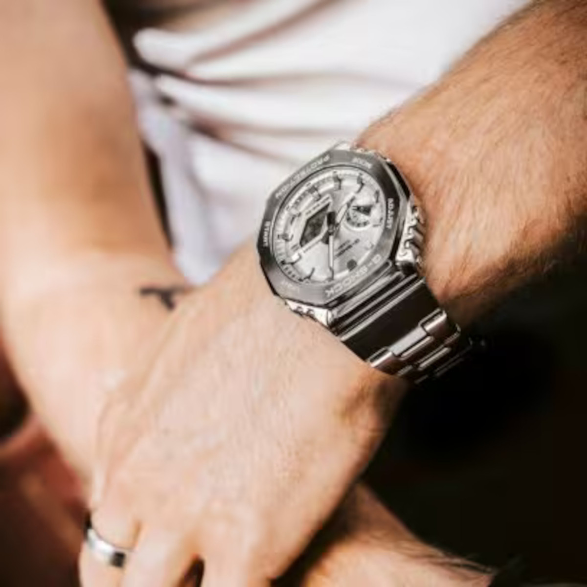 CASIO G SHOCK ANADIGI CORR METALICA  - GM-2110D-7AER