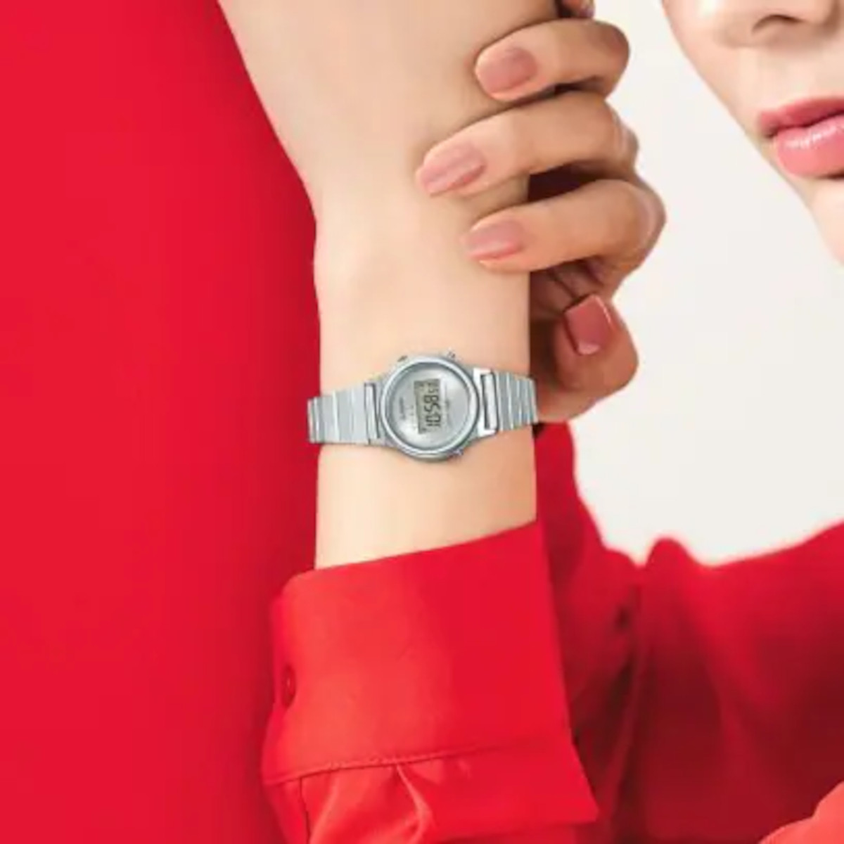 CASIO   MINI COLLECTION PLATEADO - LA700WE-7AEF