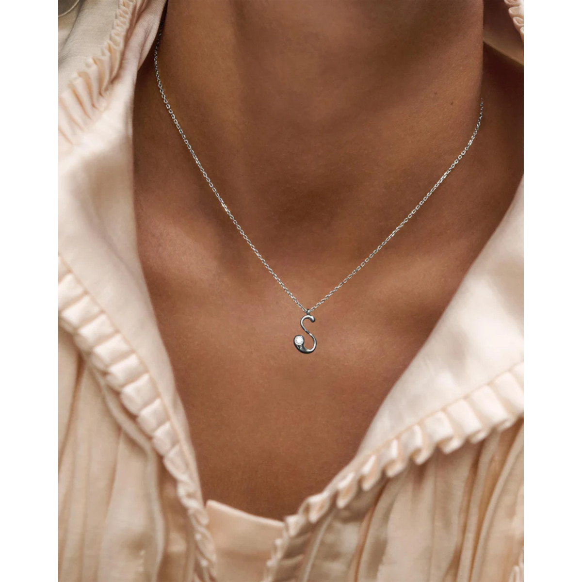 COLGANTE INICIAL S PLATA - CO02-B92-U