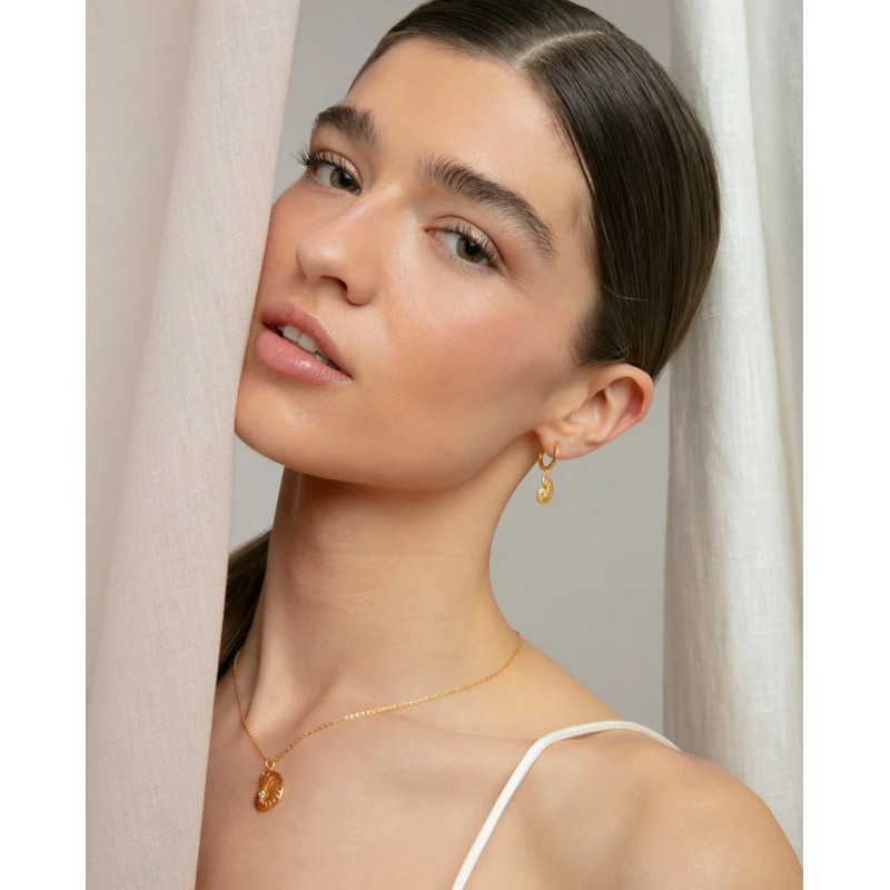 COLLAR PLATA DE LEY BAÑO ORO CIRCO - 2336C100-30