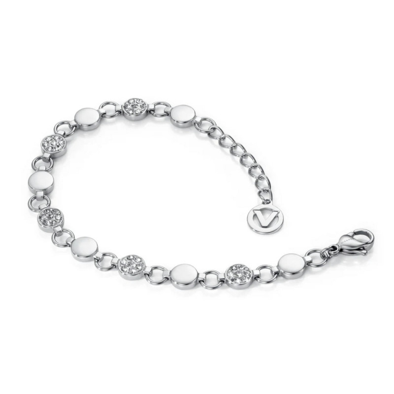 PULSERA ACERO Y CRISTAL - 50000P11000