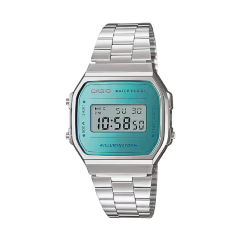 CASIO H.DIGI.ALARM/CRNO.ACER.ESF BLAU - A168WEM-2EF