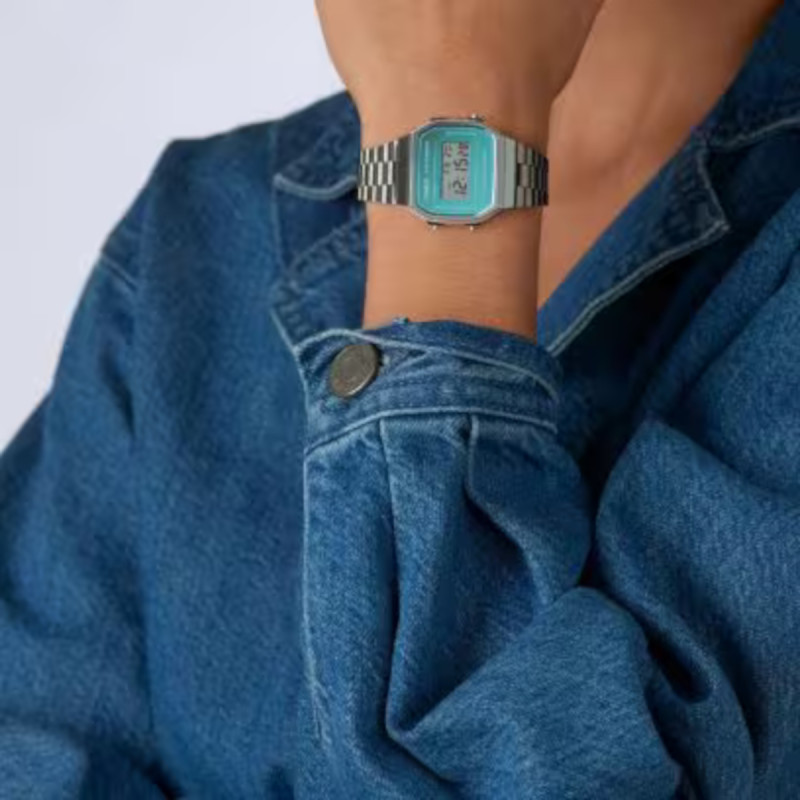 CASIO H.DIGI.ALARM/CRNO.ACER.ESF BLAU - A168WEM-2EF