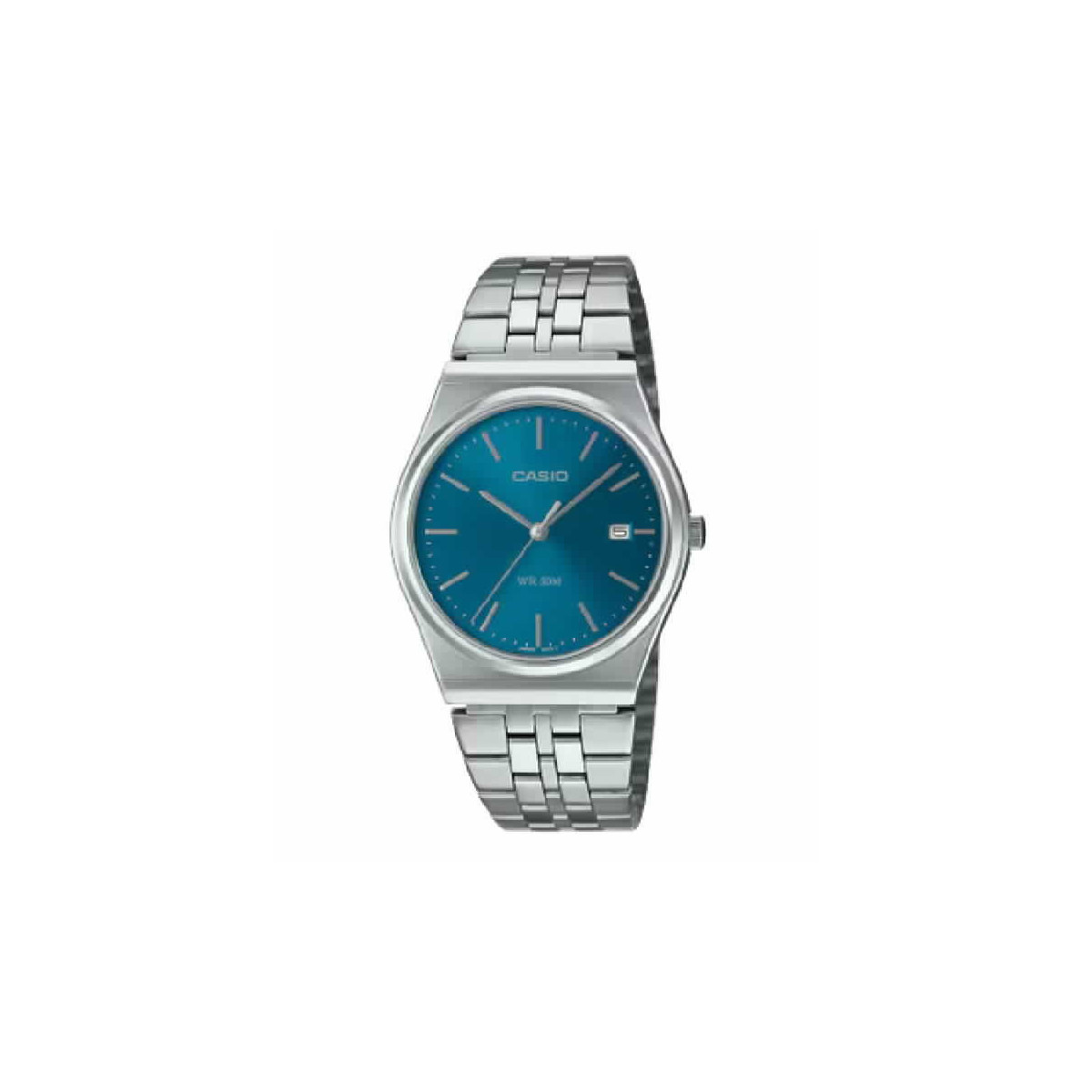 CASIO ANAL BRAZ PLATA ESF BLAU  - MTP-B145D-2A2V