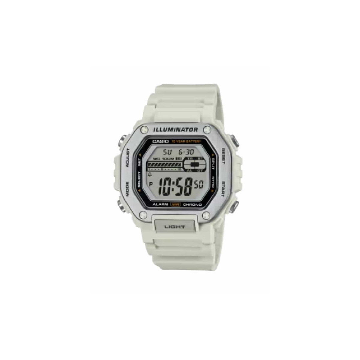 CASIO DIGITAL ESF NG CORR BLANC - MWD-110H-8AVEF
