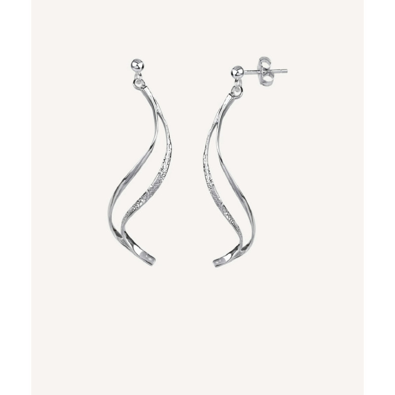 PENDIENTE LARGOS DOBLE ONDA  - Q2673A