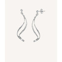 PENDIENTE LARGOS DOBLE ONDA  - Q2673A