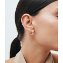 PENDIENTES ARO ENTRELAZADO DUNA CIRCONITA - G4018