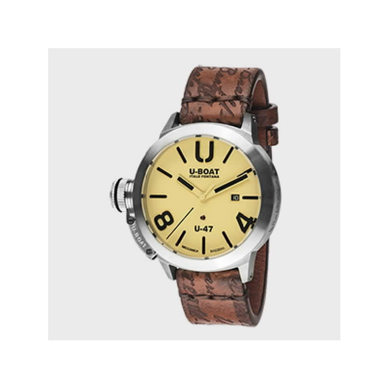 U BOAT CLASSICO 47mm ST BEIG DIAL CORR P - U8106
