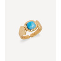 ANILLO TURQUESA CUARZO LARIMAR AZUL - X485181014 ANILLO TURQUESA CUARZO LARIMAR AZUL - X485181014