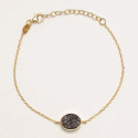 PULSERA CHAPADO ÁGATA BLC/ GRIS OVAL - AL5196 PULSERA CHAPADO ÁGATA BLC/ GRIS OVAL - AL5196