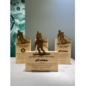 TROFEO MADERA HAYA ESQUIADOR - 003000024