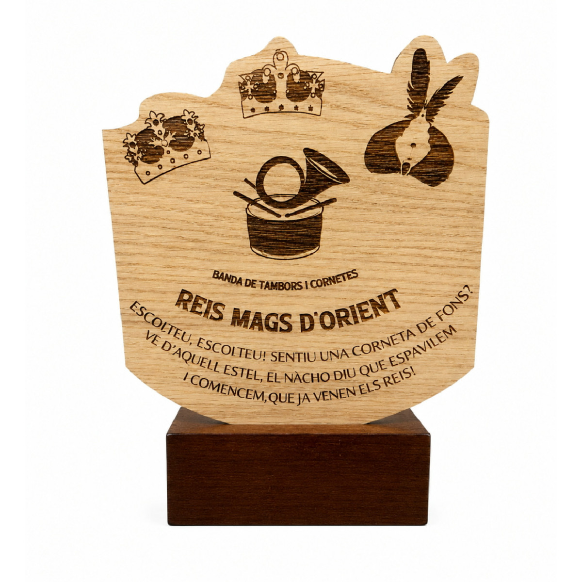 TROFEO MADERA REYES MAGOS - 003000030